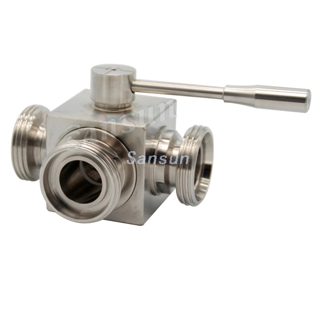 Санитарный 3 -й путь npt Ball Valve Full Port