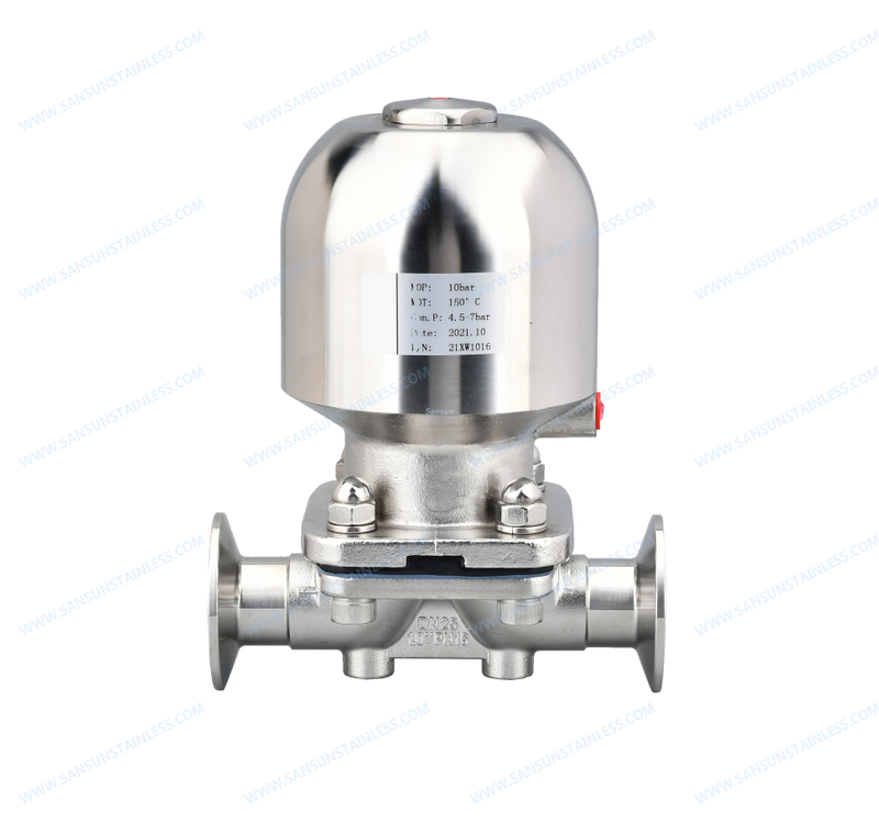 Мини -санитарно -воздушный диафрагмный клапан с силиконовым уплотнением заводская цена