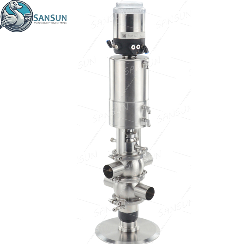 Двухседельный клапан с шиной ASI C-top, 4–20 мА