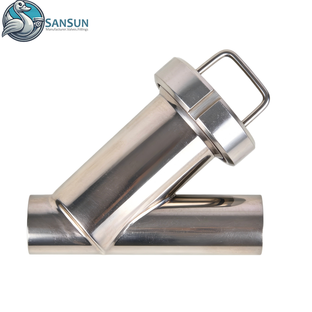 Центр обработки данных Сварной фильтр с жидкостным охлаждением из нержавеющей стали 304 Y-типа