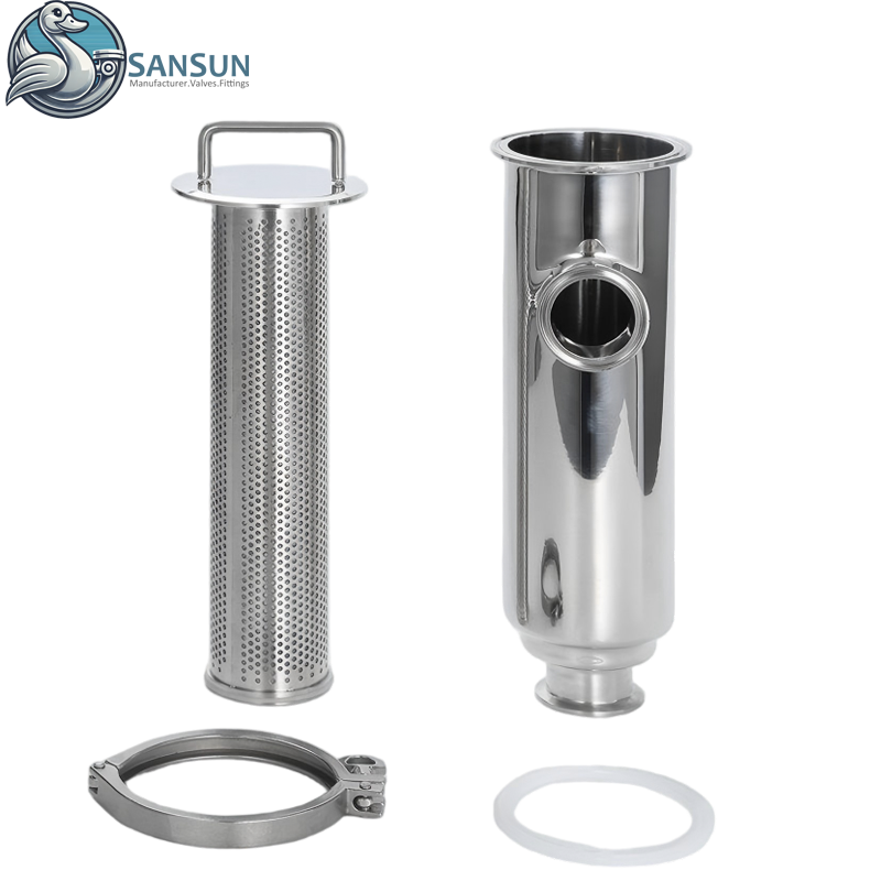  Угловой фильтр Tri-Clamp из нержавеющей стали 316L для жидкостного охлаждения центров обработки данных