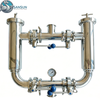 316L пищевой санитарный двухшпиндельный фильтр из нержавеющей стали