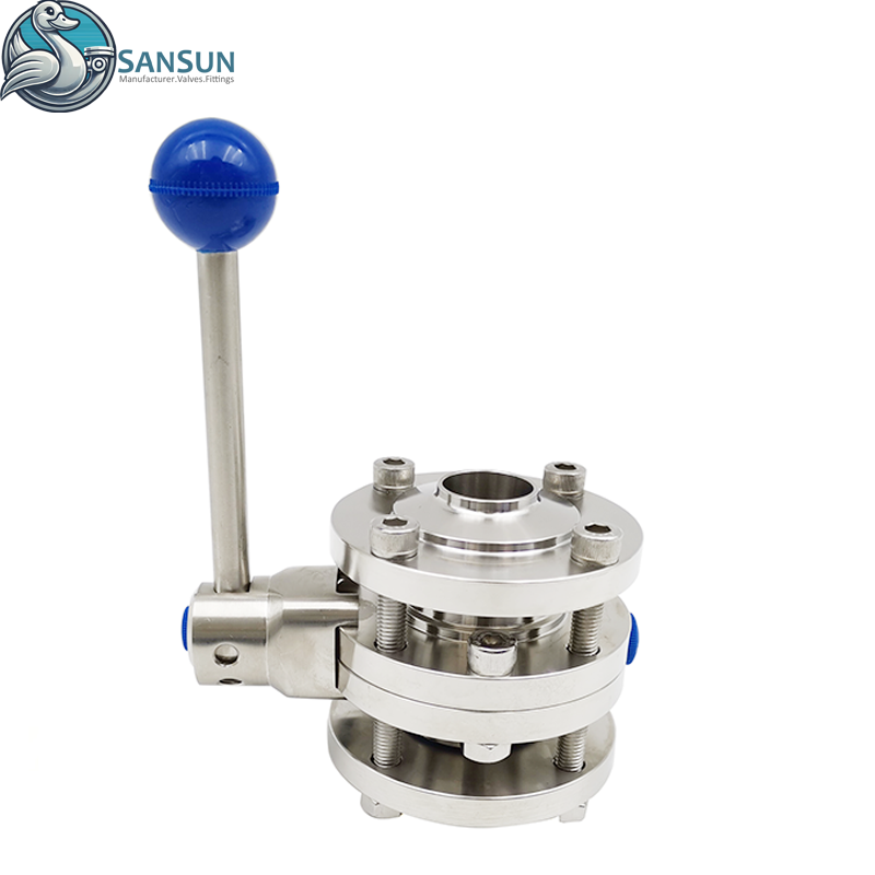 Центр обработки данных с жидкостным охлаждением, санитарный сварной трехкомпонентный дроссельный клапан из нержавеющей стали