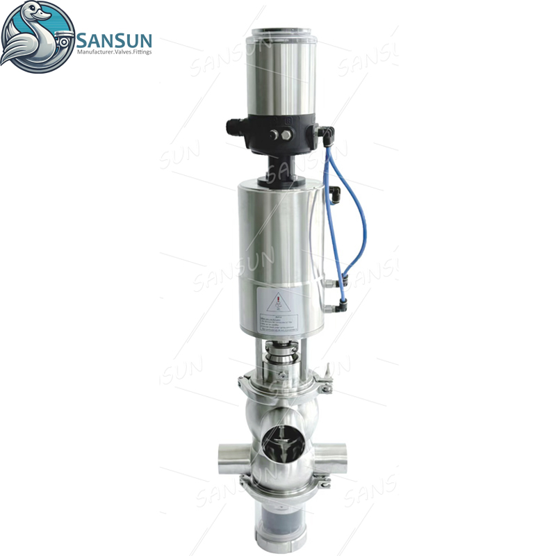 Двухседельный клапан с шиной ASI C-top, 4–20 мА