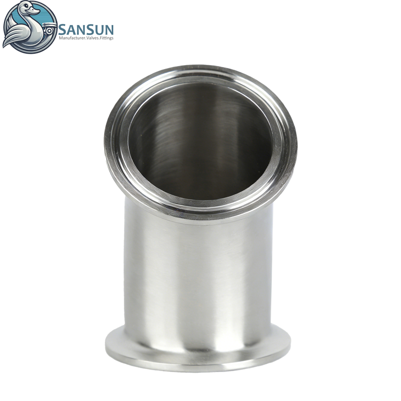 Система жидкостного охлаждения центра обработки данных Нержавеющая сталь 316L Колено Tri-Clamp 45°