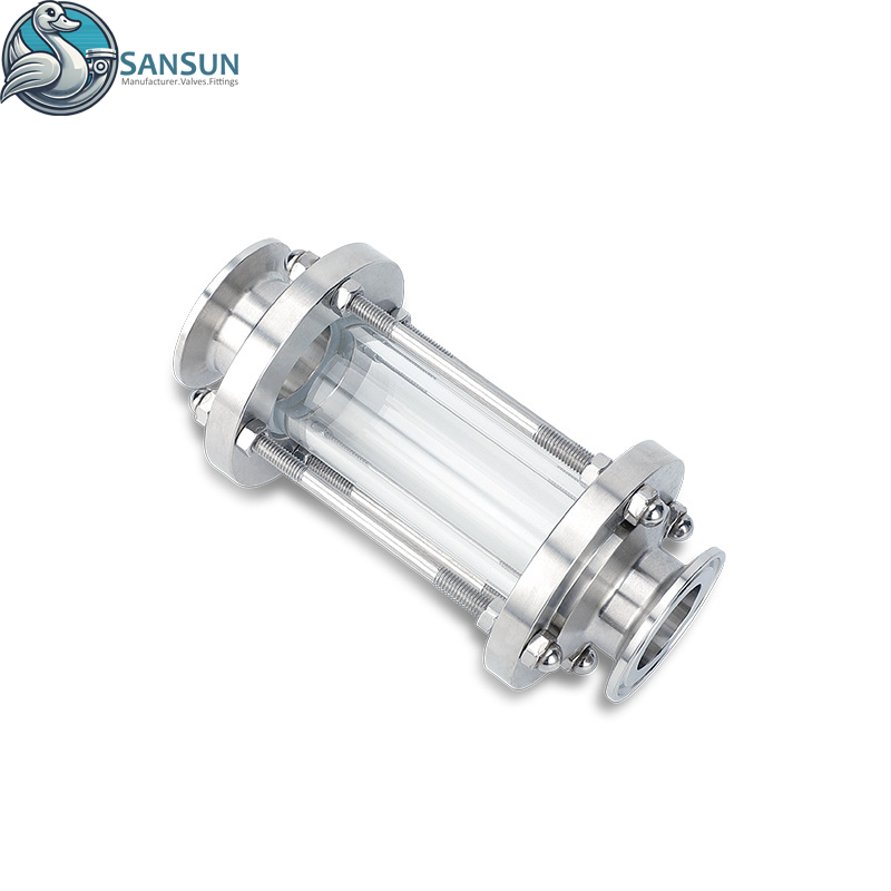 Смотровое стекло Tri-Clamp из нержавеющей стали 316L для системы жидкостного охлаждения центра обработки данных