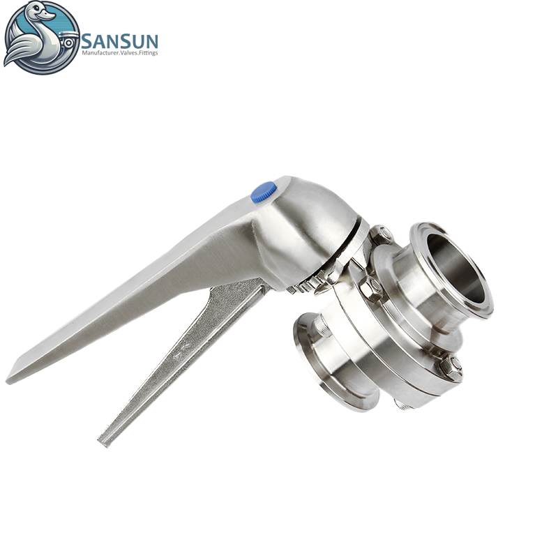 Ручные поворотные заслонки 304 с спусковой ручкой из нержавеющей стали для решений жидкостного охлаждения центров обработки данных