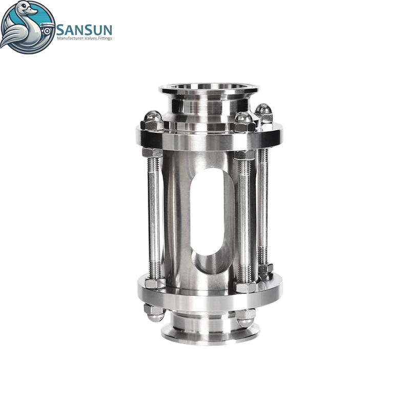 Гигиеническое смотровое стекло Triclamp с защитной сеткой