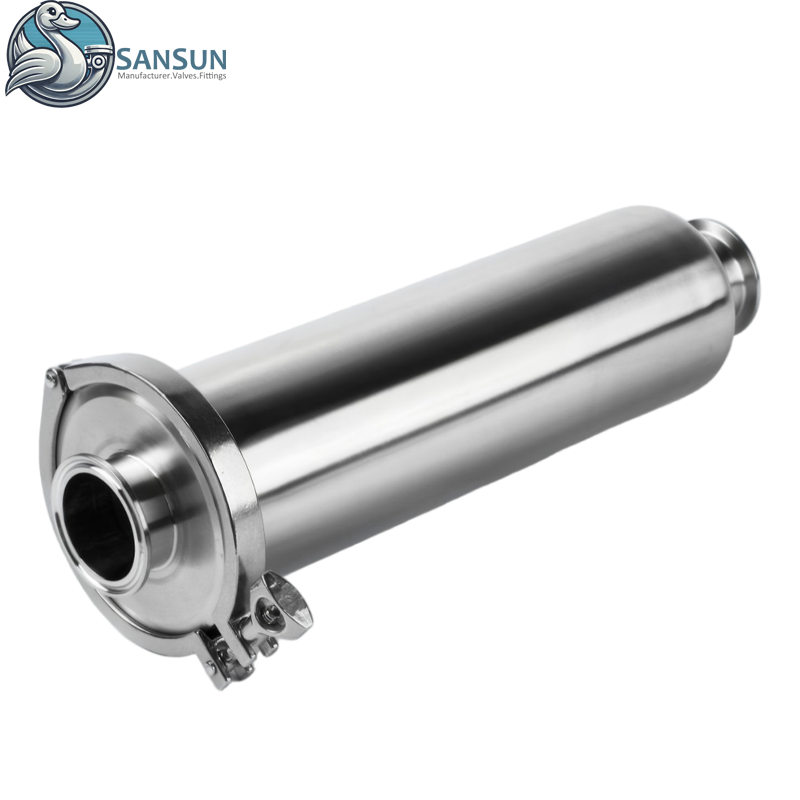 Гигиенический триклеверный прямой фильтр из нержавеющей стали AISI 304 316L для решений жидкостного охлаждения центров обработки данных