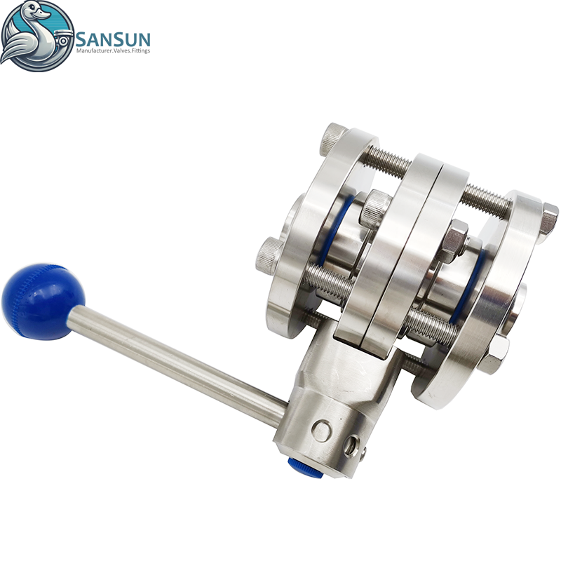 Центр обработки данных с жидкостным охлаждением, санитарный сварной трехкомпонентный дроссельный клапан из нержавеющей стали