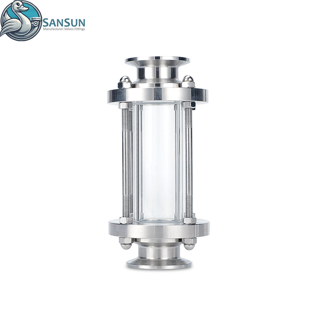 Смотровое стекло Tri-Clamp из нержавеющей стали 316L для системы жидкостного охлаждения центра обработки данных