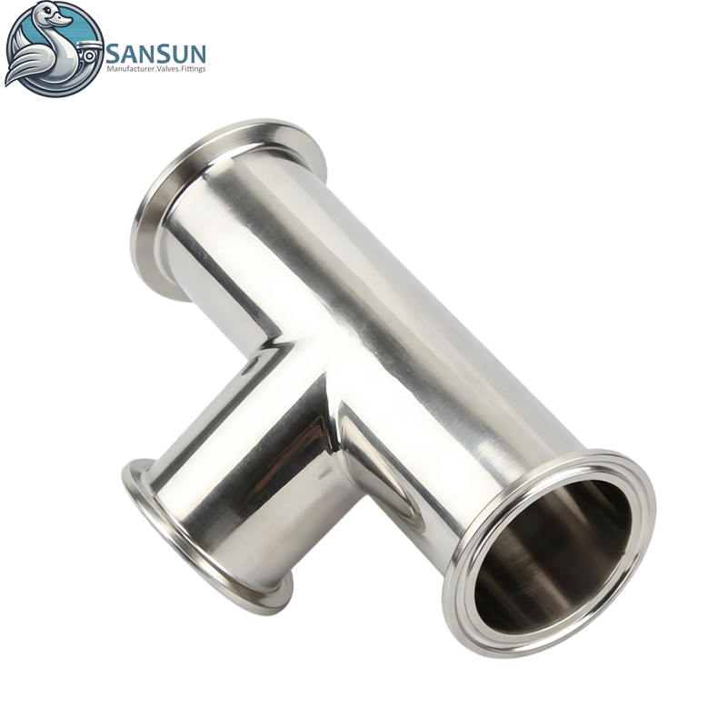 Системы жидкостного охлаждения центров обработки данных Тройник Tri-Clamp из нержавеющей стали 316L