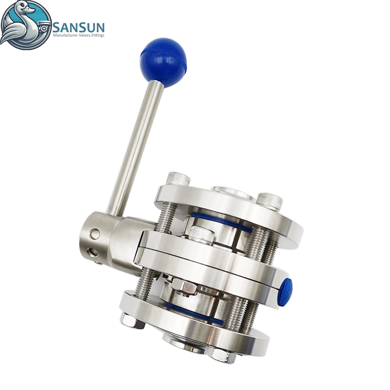 Центр обработки данных с жидкостным охлаждением, санитарный сварной трехкомпонентный дроссельный клапан из нержавеющей стали