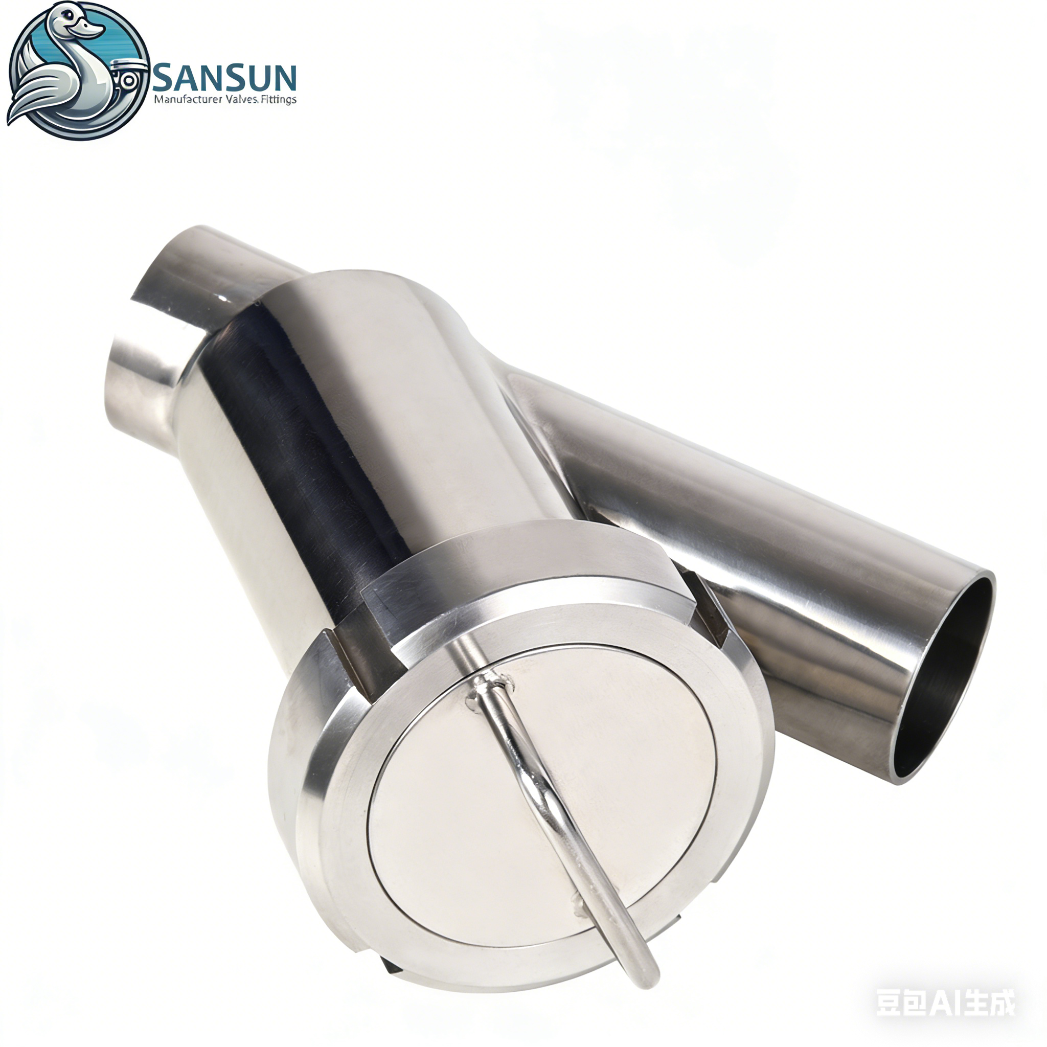 Центр обработки данных Сварной фильтр с жидкостным охлаждением из нержавеющей стали 304 Y-типа