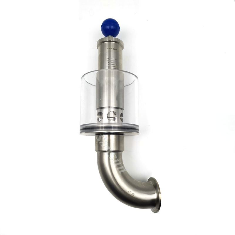 Гигиенический выпускной клапан под давлением воздуха для резервуара для резервуара