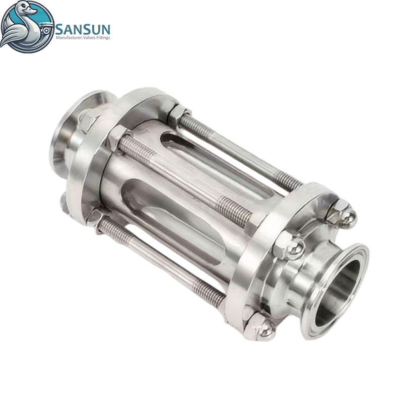 Гигиеническое смотровое стекло Triclamp с защитной сеткой