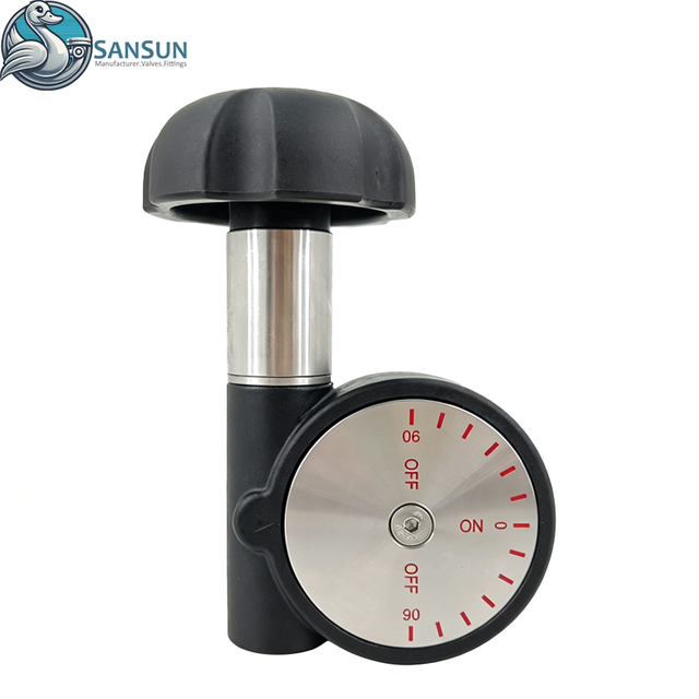 Клапан-бабочка из нержавеющей стали SS316L, санитарная сварная, с микрорегулировкой маховика