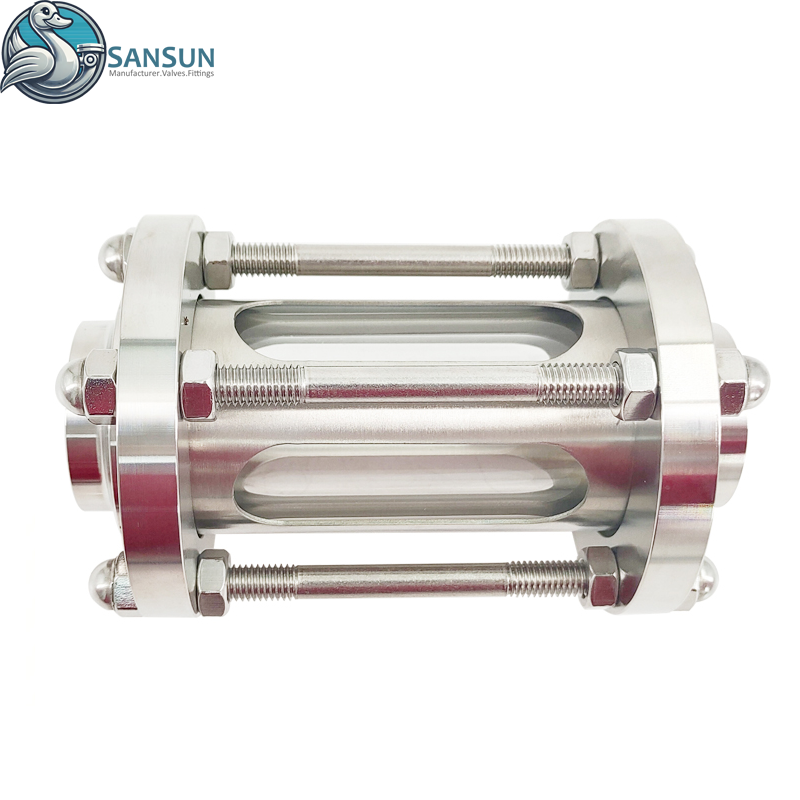 Центр обработки данных Система жидкостного охлаждения Сварное смотровое стекло из нержавеющей стали с защитной сеткой