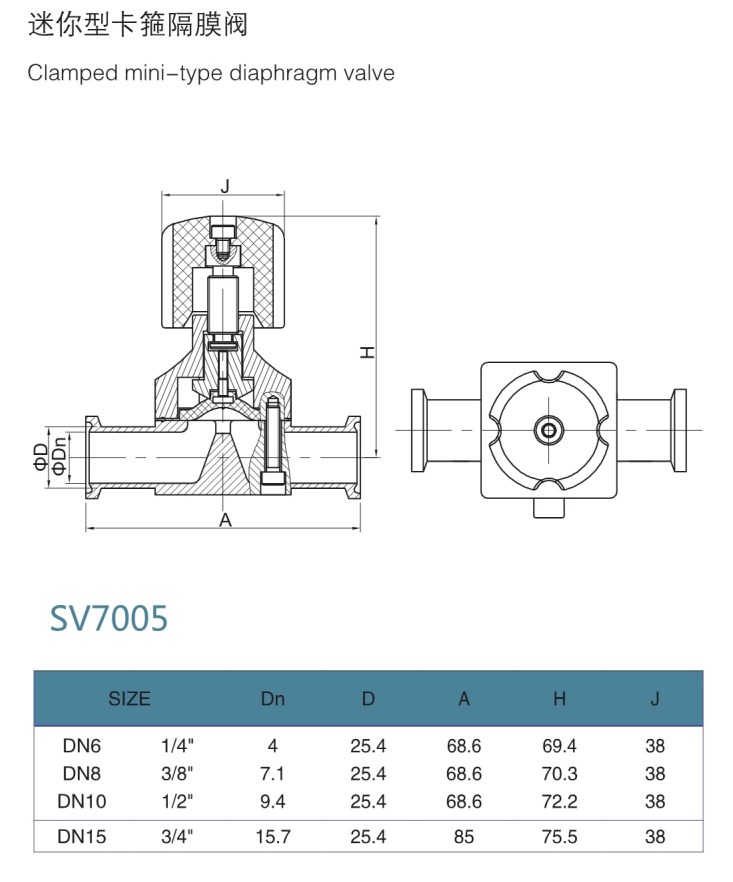 Рисунок для клапана Mini Clap Diaphragm