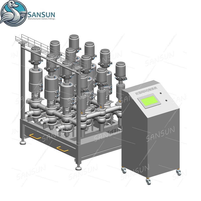 Двухседельный клапан с шиной ASI C-top, 4–20 мА