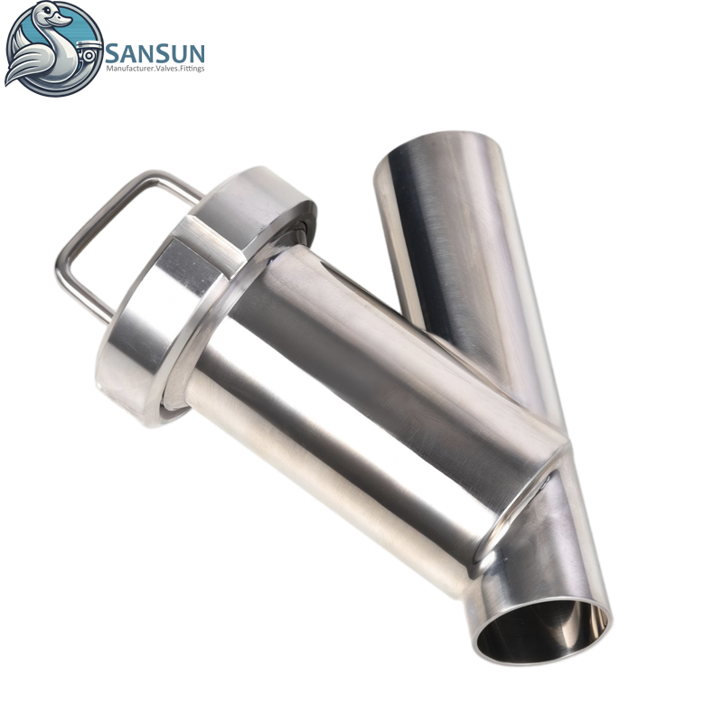 Центр обработки данных Сварной фильтр с жидкостным охлаждением из нержавеющей стали 304 Y-типа