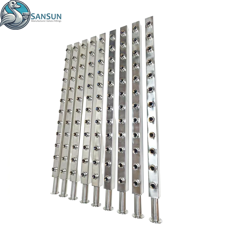 Системы жидкостного охлаждения центров обработки данных Стойочный коллектор из нержавеющей стали 316L