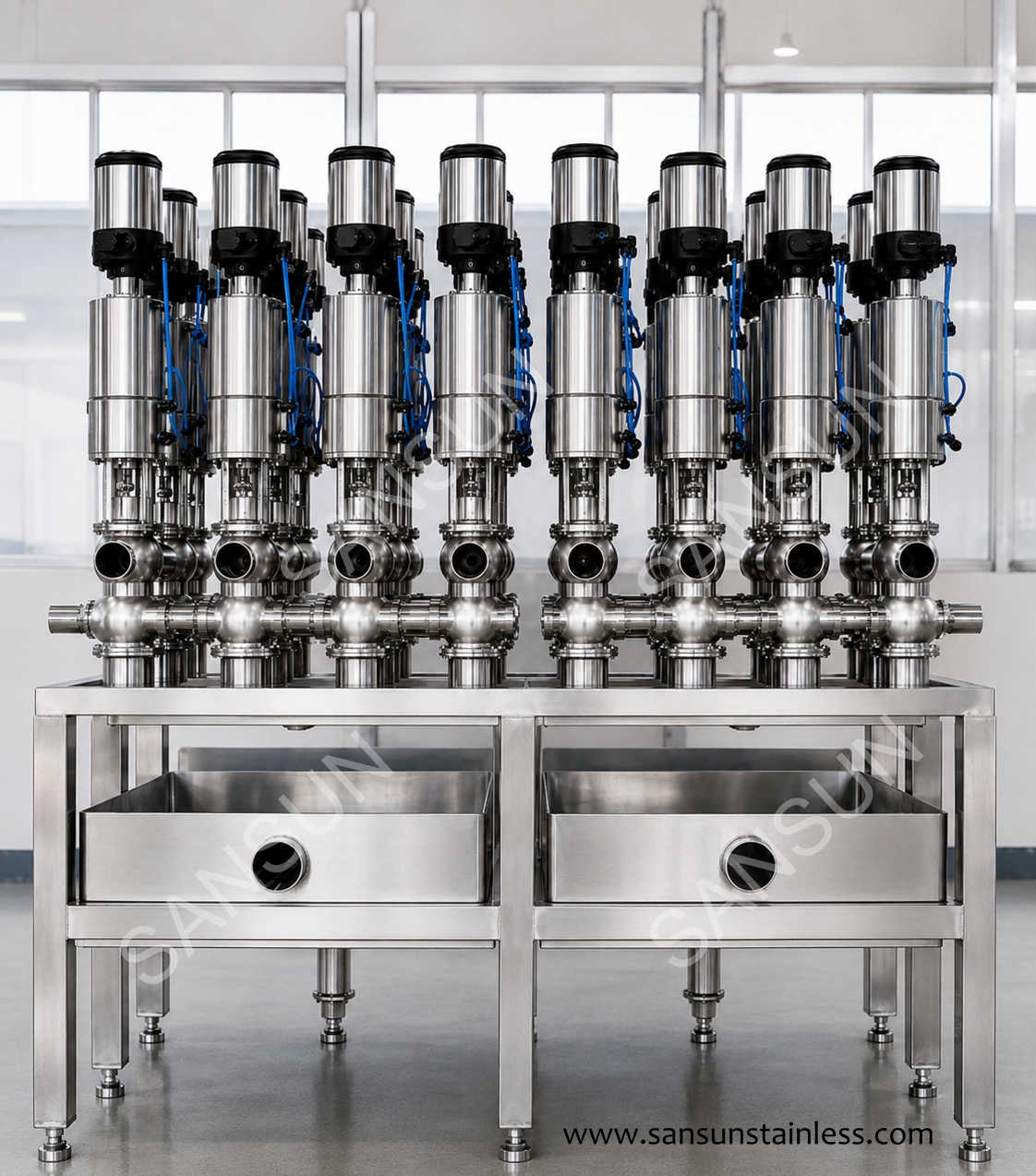 Sanitary Stainless Steel Mixproof Valve Manifold for Food